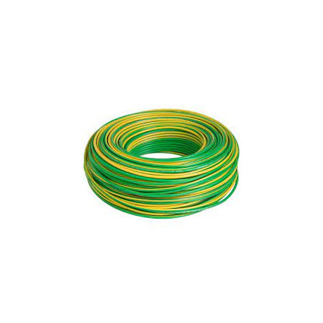 ROLO CABO 2,5 MM 100 MTS VERDE/AMARELO COBRECOM