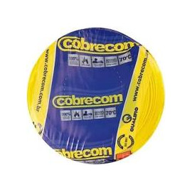 ROLO CABO 2,5 MM 100 MTS AMARELO COBRECOM