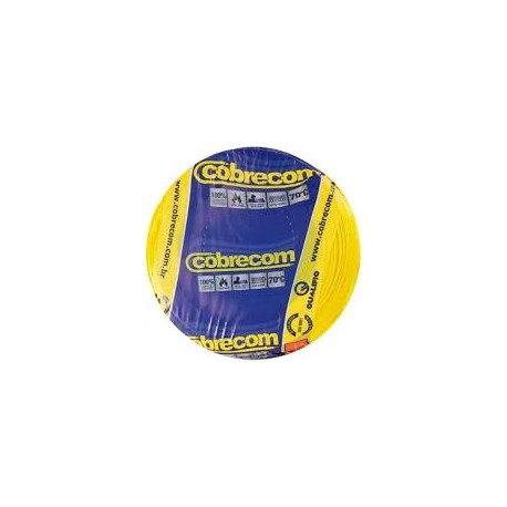 ROLO CABO 2,5 MM 100 MTS AMARELO COBRECOM